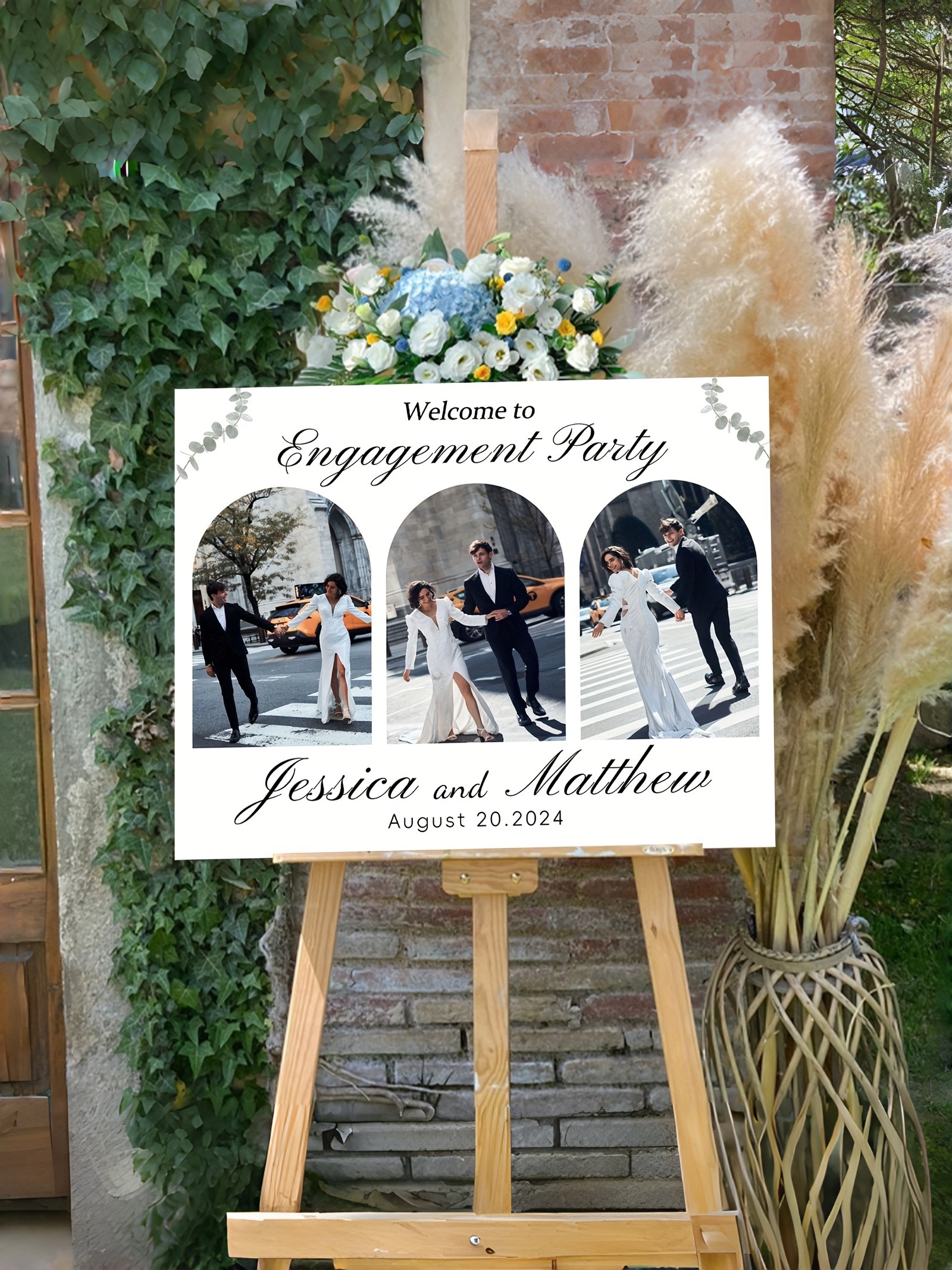 Custom Wedding Welcome Signs, Engagement Welcome Signs, Bride and Groom Photo Wedding Welcome Signs